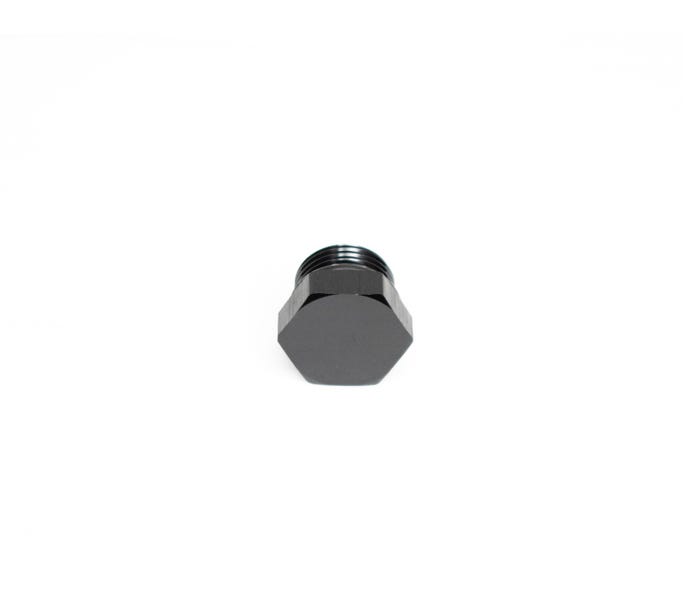 BTR ORB Port Plug - 8AN - Hex Head - Black