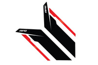 APR Sideburn Sticker-Black/Red - APR Sideburns - Black APR / Red Stripe