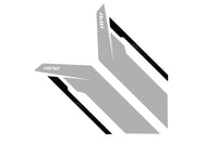 APR Sideburn Sticker-Silver/Bl - APR Sideburns - Silver APR / Black Stripe