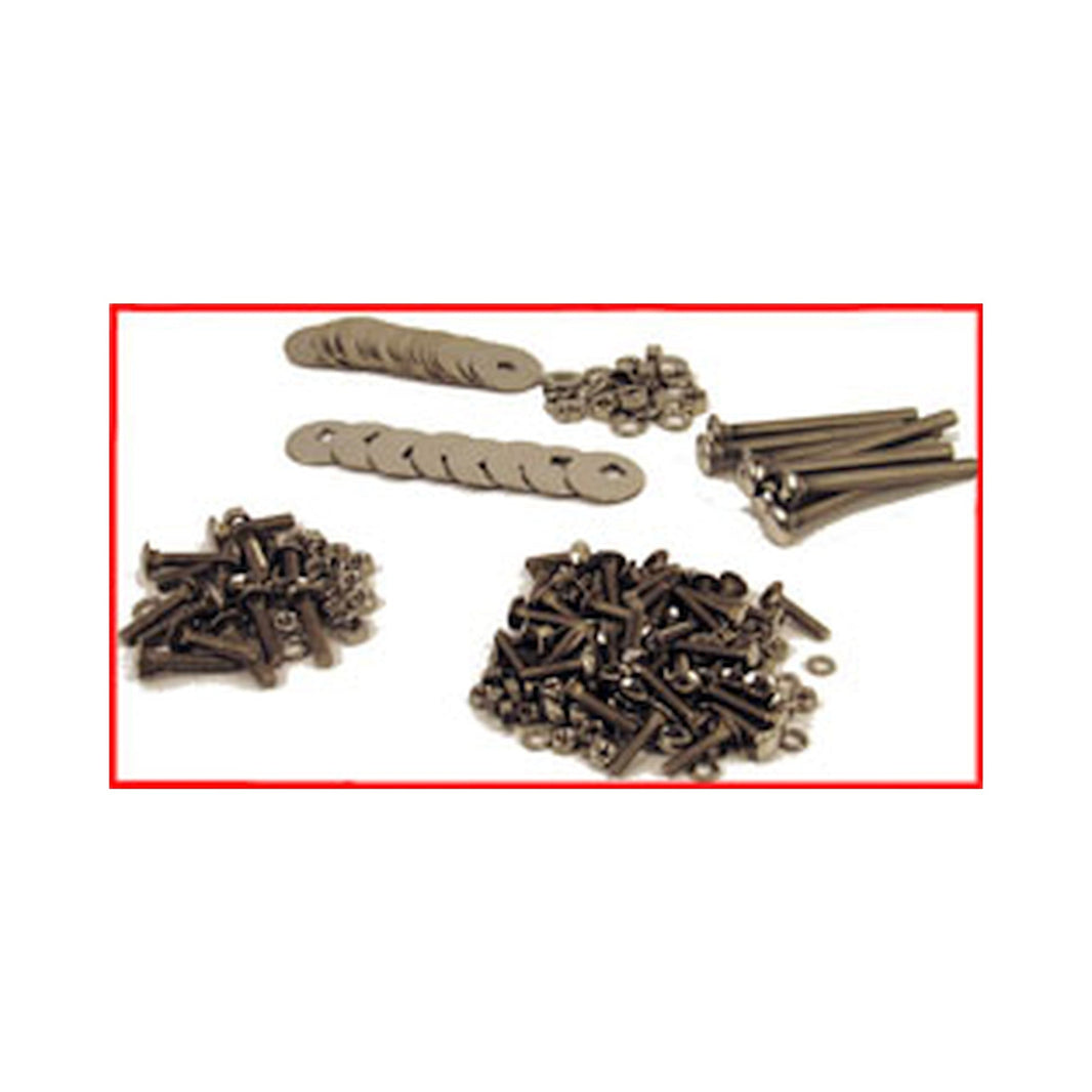 73-87 CHVY BED BOLT KIT-SHORT-POLISHED - Brothers Trucks  Bed Bolt Kit - Shortbed/Stepside - Polished Stainless