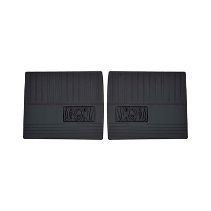 47-54 CHVY CUSTOM SPORT DOOR PANELS-BLK - Brothers Trucks Custom Sport Door Panels - Black/Black Stitching - Pair