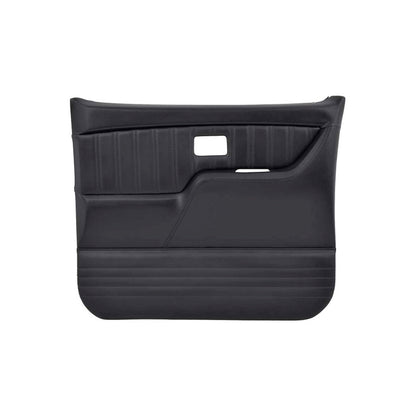 73-80 CHVY CUSTOM SPORT DOOR PANELS-BLK - Brothers Trucks Custom Sport Door Panels - Black/Red Stitching - Pair