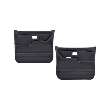 Panneaux de porte sport personnalisés Brothers Trucks - Coutures noires et bleues - Paire