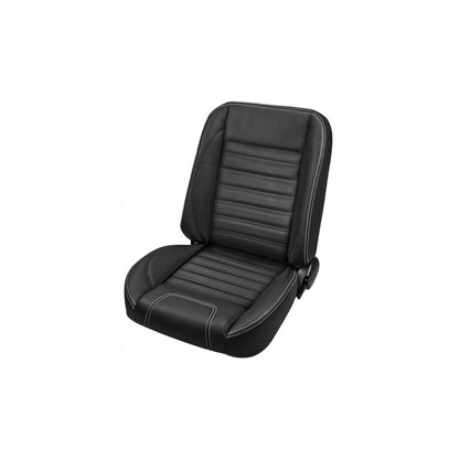 47-87 CHVY/GMC TRCK BUCKET SEATS-SPORT - Brothers Trucks Bucket Seats - Sport - Black/Black Stitching - Pair