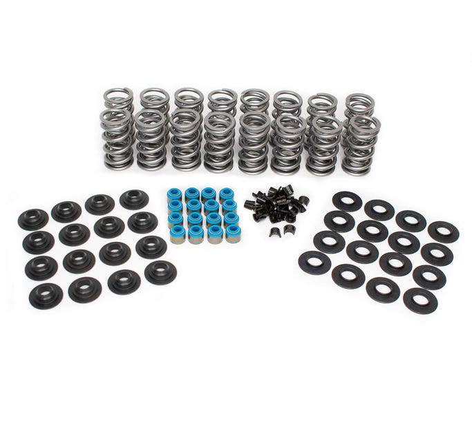 BTR Max Pressure GEN 2 LT/SBC Dual Spring Kit - .650" Lift with Steel Retainers - .565" Valve Guides - for Roller Rockers - Sk004s