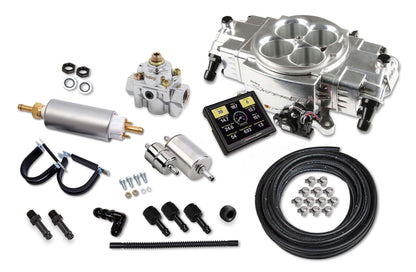 SNIPER STEALTH 4150 MASTER KIT, POLERET - Holley Sniper Stealth 4150 Master Kit - Skinnende