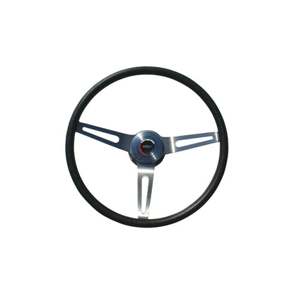60-72 CHVY "SPORT" STEERING WHEEL KIT - Brothers Trucks Sport Steering Wheel Kit - Black - Bowtie