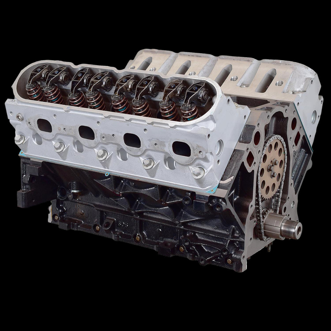 Car engine block on a black background