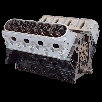 Car engine block on a black background