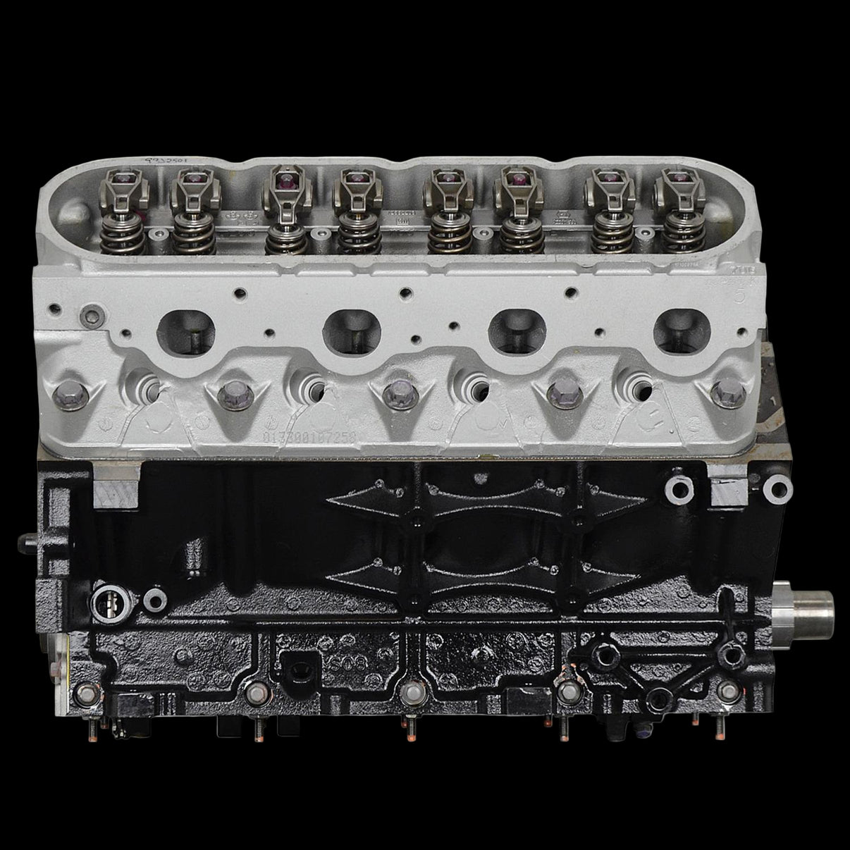 Engine cylinder head on a white background