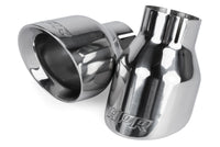 TIP KIT, DBL WALL, 4" X 2.5", POLISH - APR Double-Walled 4" Slash-Cut Tips (Polished) - Set of 2