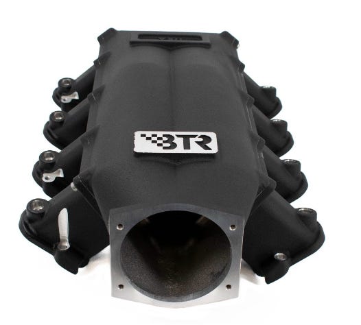 BTR Trinity Series Intake Manifold for LS3 Engines - Black - Version 2 Intake Runners