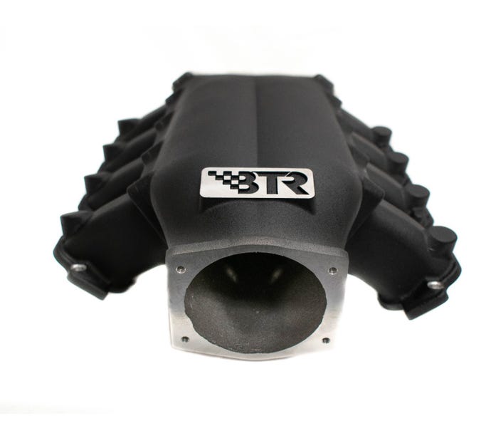 BTR Trinity Intake Manifold - GEN V Without Injector Holes - Black - CNC Runners