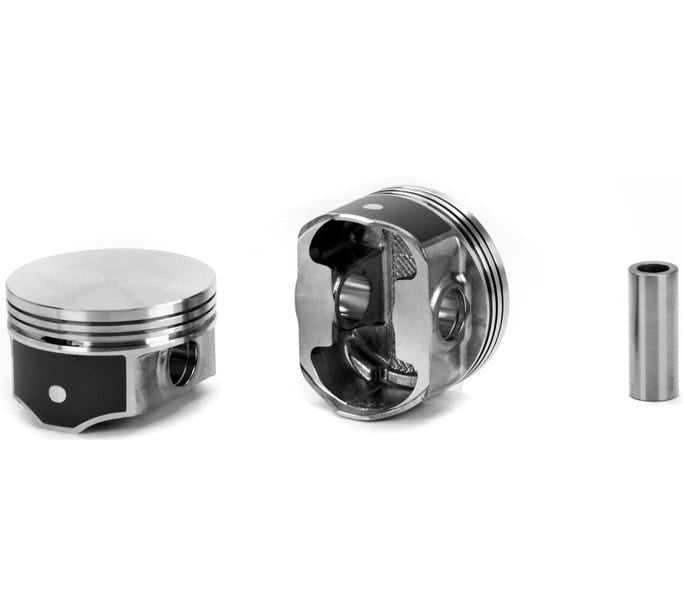 Uem Silvolite Piston Set - 4.000" Bore - Flat Top
