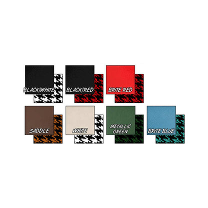 Housse de siège Brothers Trucks Custom Houndsfoot - Banquette - Vinyle noir/blanc