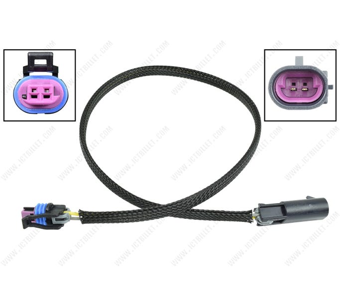 ICT Billet 36" 2 Wire Temp Sensor Connector - WECTS30-36