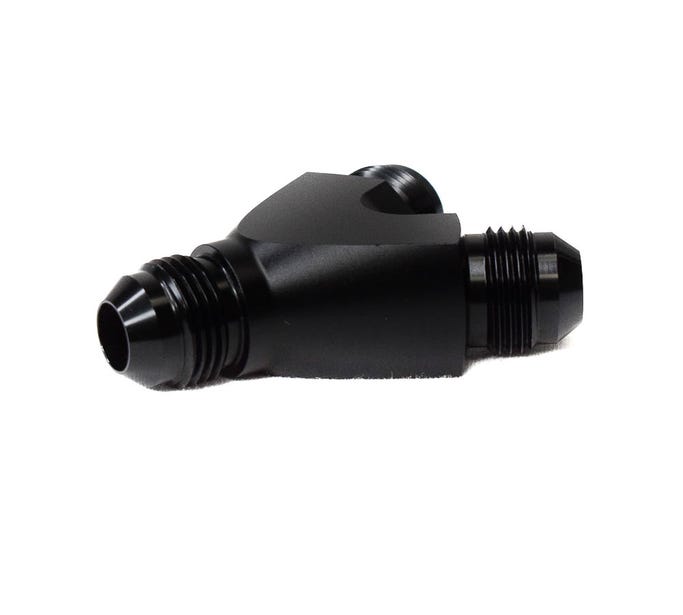 BTR Y Fitting - Single 8AN to Dual 8AN - Black