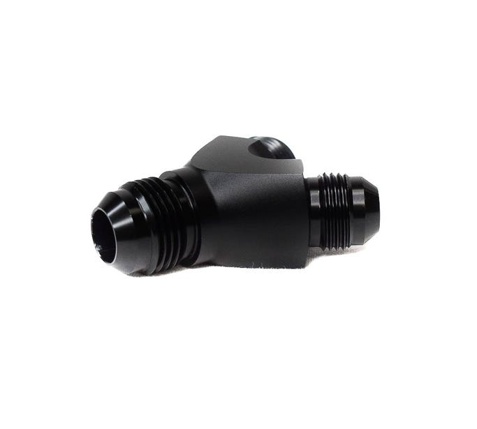 BTR Y Fitting - Single 10AN to Dual 8AN - Black