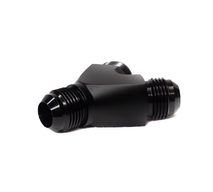 BTR Y Fitting - Single 10AN to Dual 10AN - Black